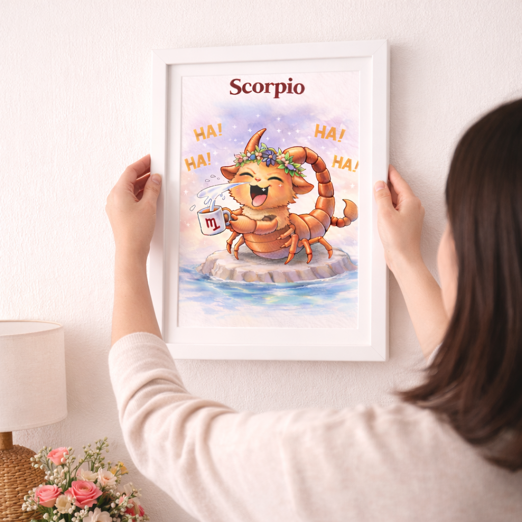 Affiche Signe Astrologique Scorpion à Imprimer