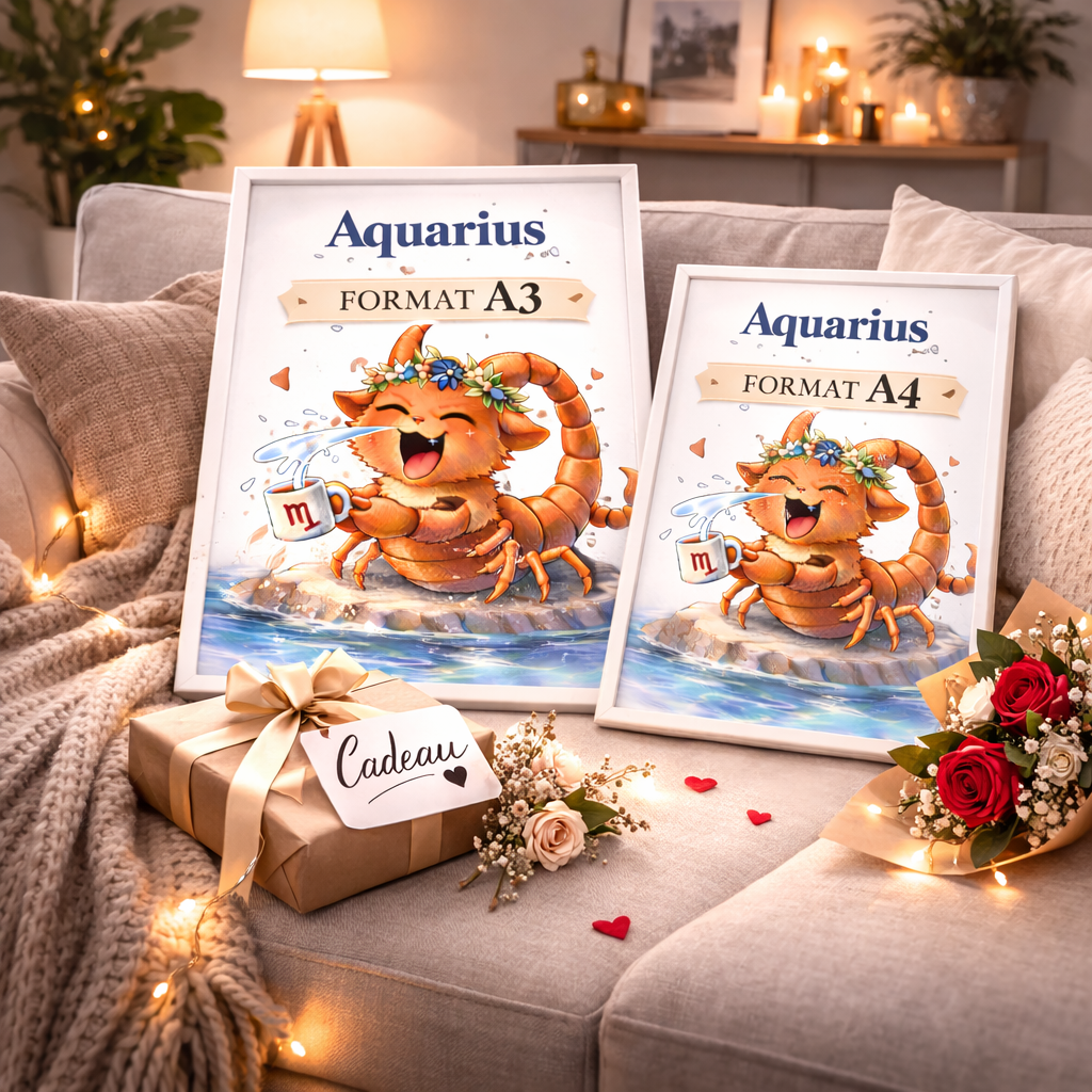 Affiche Signe Astrologique Verseau à Imprimer