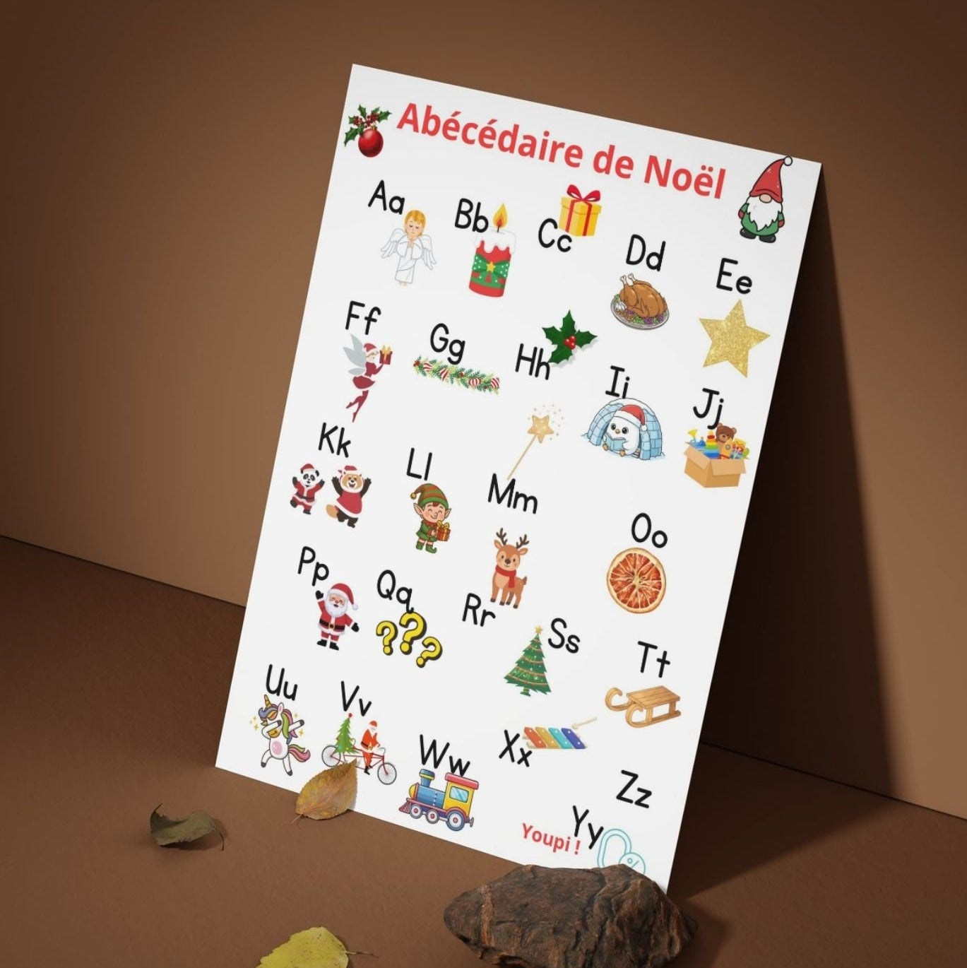 Abécédaire français imprimable pour enfant