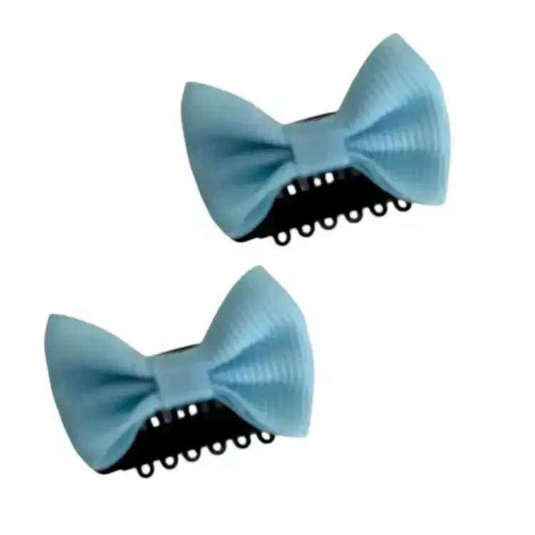 Barrettes à cheveux bleu clair pour enfant, conçues à Paris