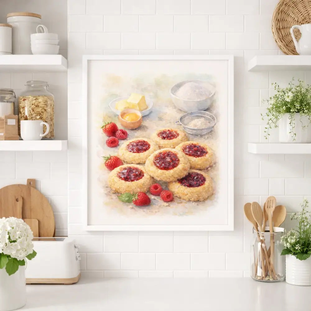 décoration murale cuisine poster cookie sablé moderne