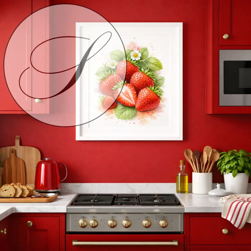 poster cuisine fraises à imprimer en pdf