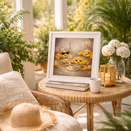 Déco murale cuisine avec affiche Paris au style cosy