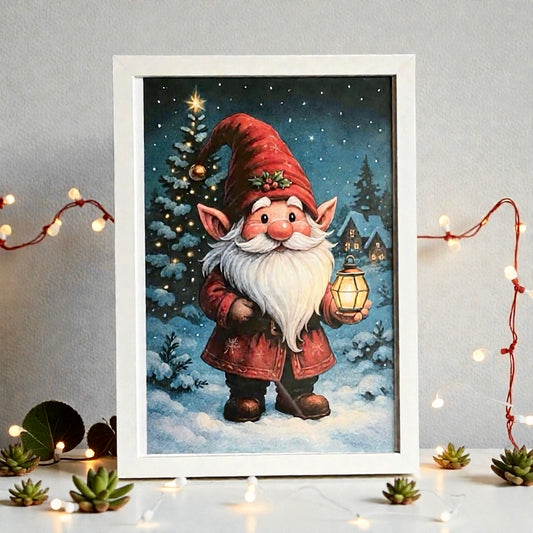 Affiche murale de Noël posée sur un mur blanc décoration festive