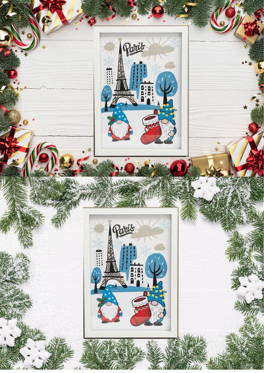 Poster Christmas élégant format A4 -décoration festive