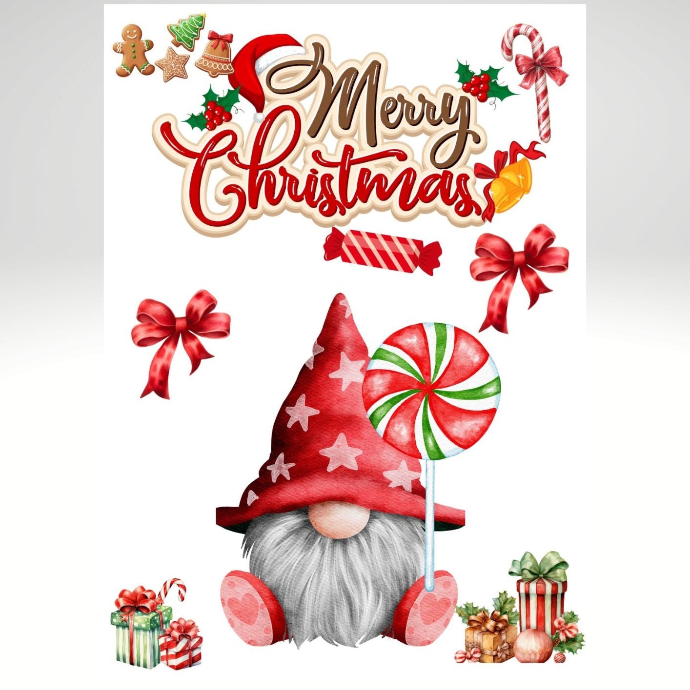 Affiche Noël moderne à imprimer pour décoration intérieure