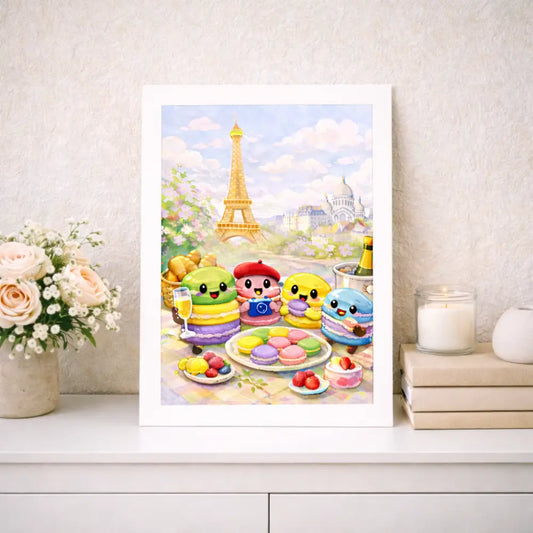 Poster Paris souvenir de voyage à imprimer pour décoration intérieure