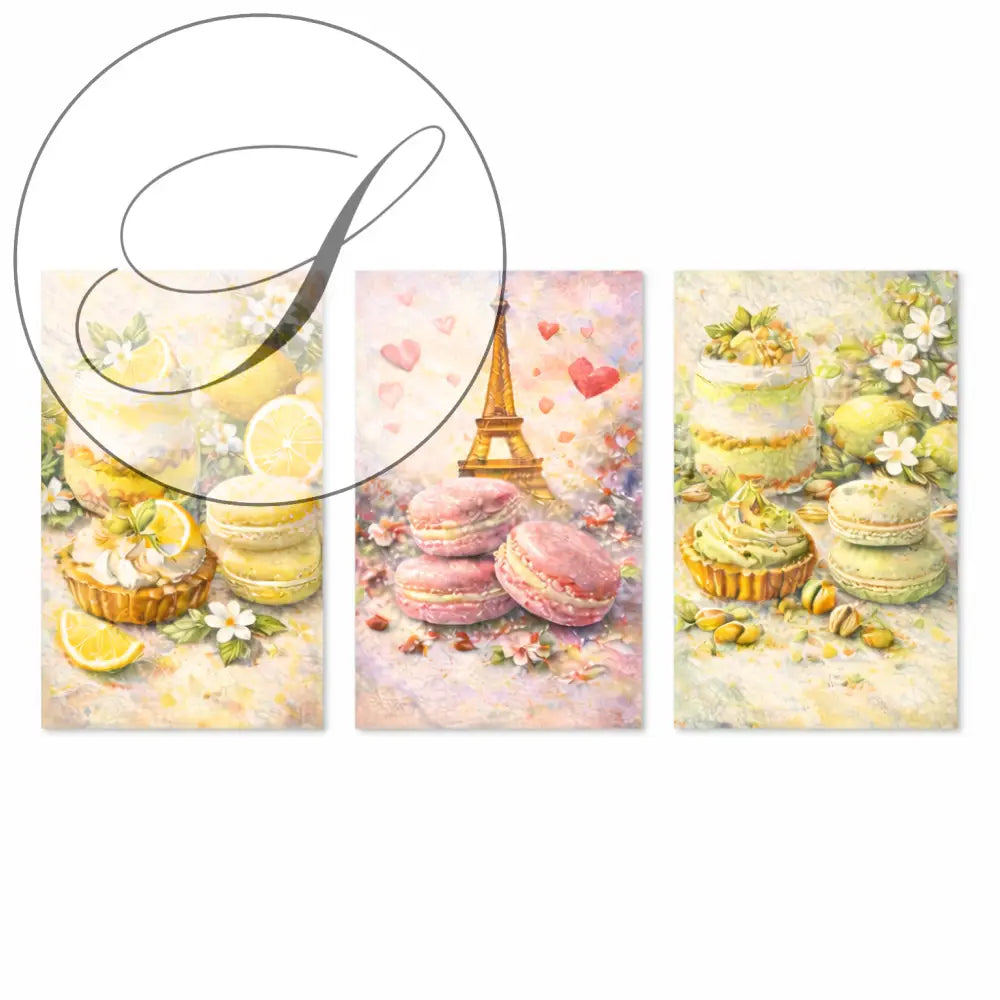 Affiche cuisine dessert citron pastel à imprimer – haute résolution pour déco murale élégante