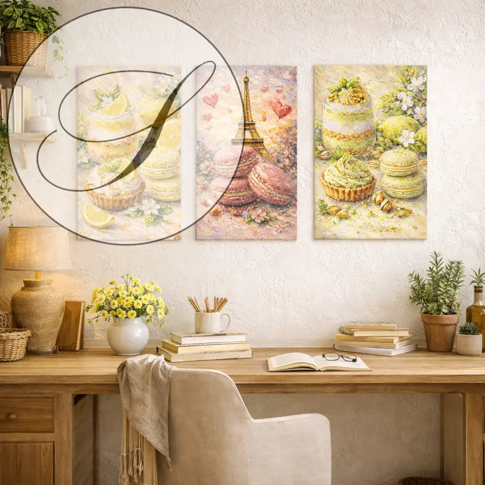 Poster mural cuisine dessert citron