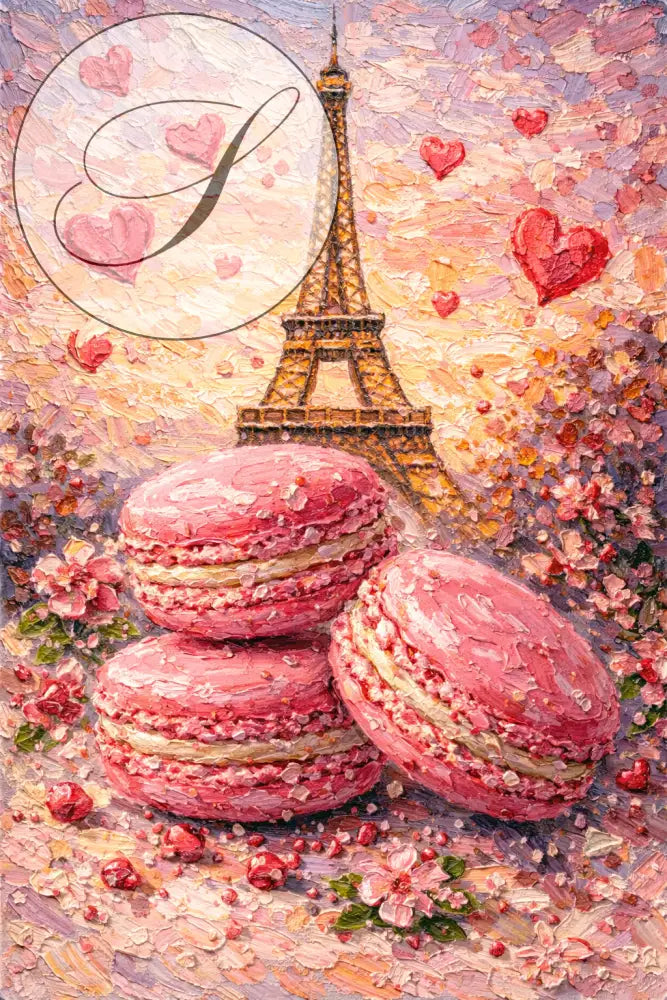Affiche cuisine macarons poster mural