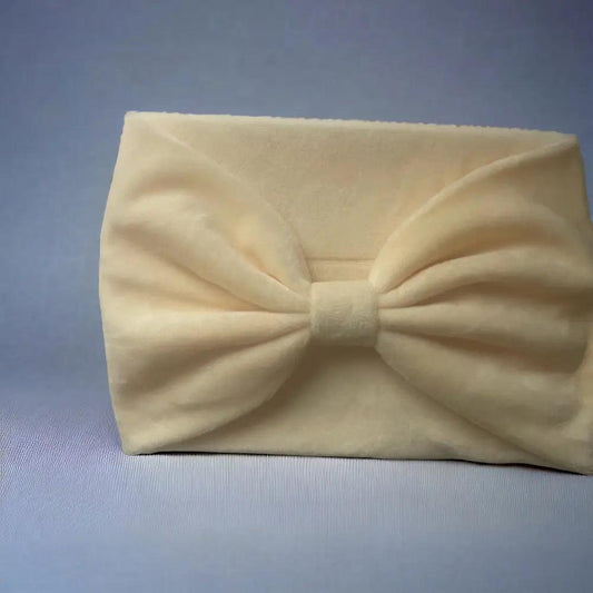 Bandeau cheveux beige