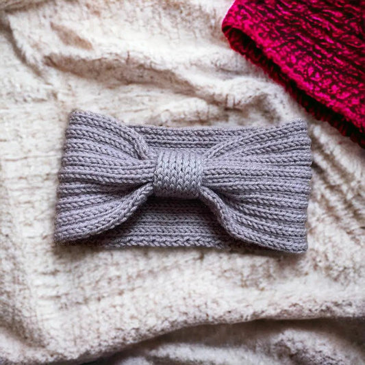 Bandeau cheveux tricotee