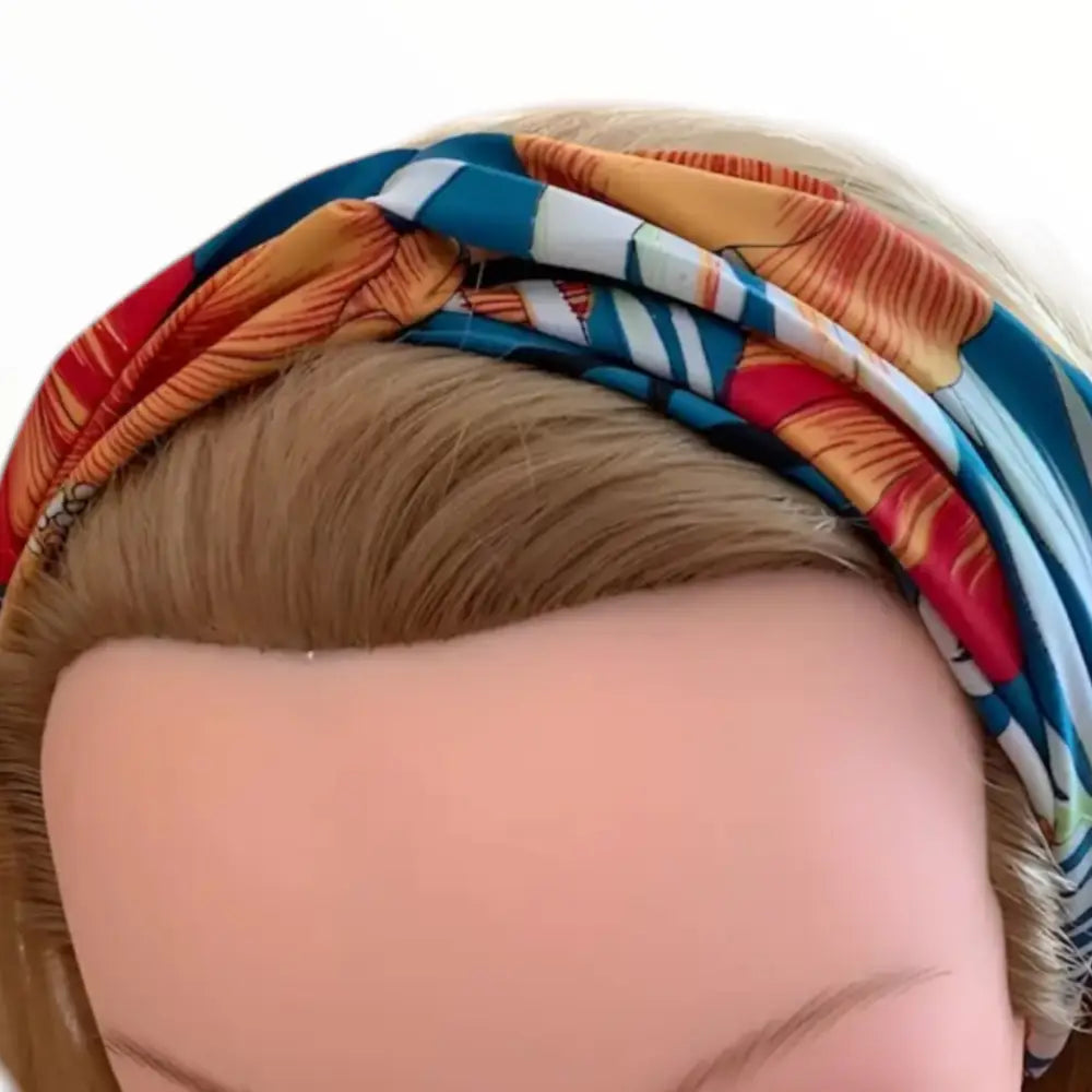 Bandeau cheveux satin floral pour cheveux, parfait pour un style féminin