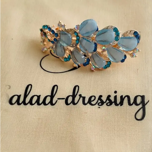 Barrette strass bleus VANESSA