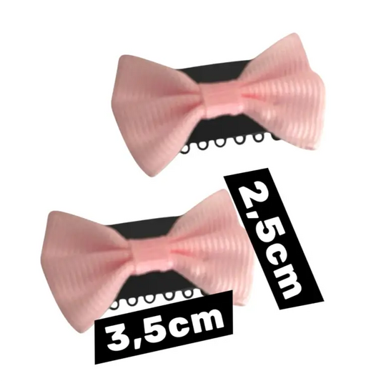 Barrette enfant rose pâle en tissu, accessoire cheveux fille