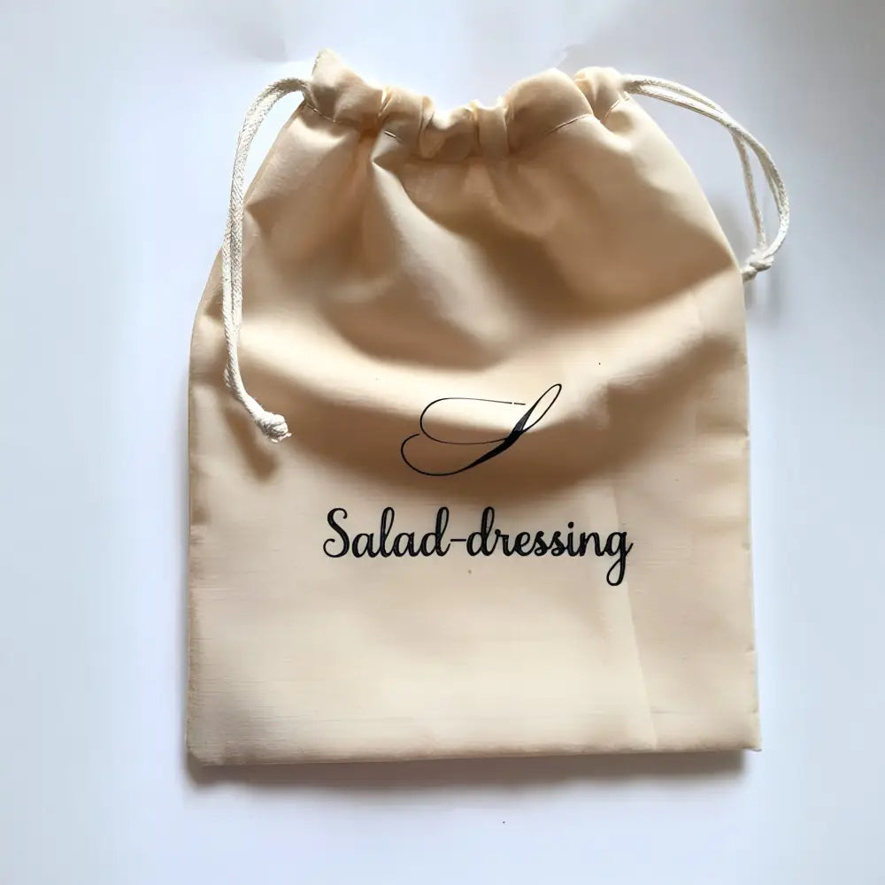 pochette cadeau coton signature salad-dressing