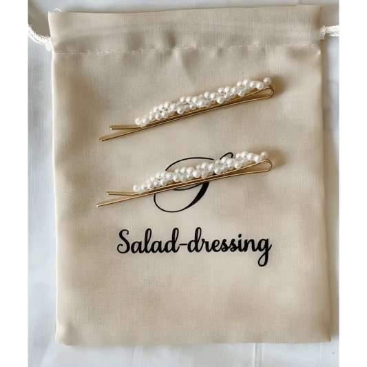 Ensemble de deux barrettes pour cheveux ornées de perles EMMY boutique
