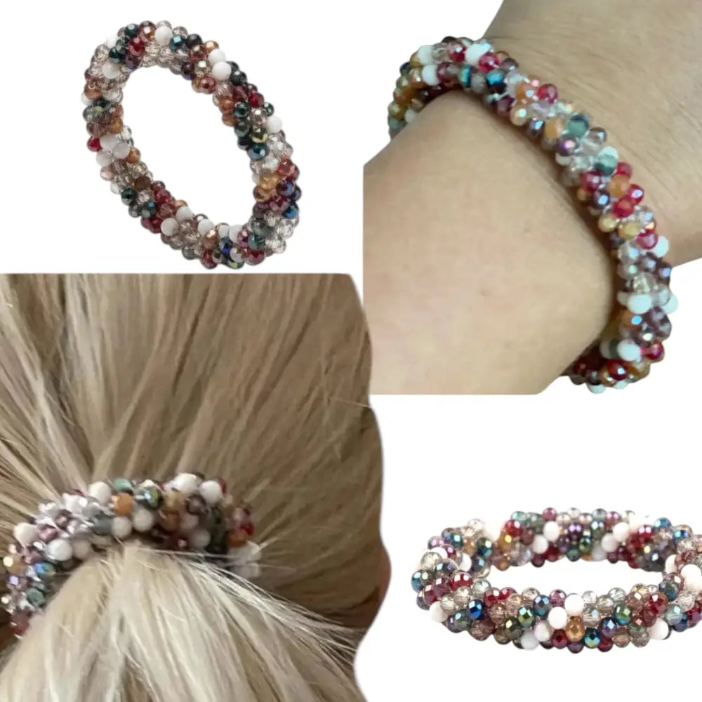 Bracelet élastique perles multicolores – Accessoire tendance 2025