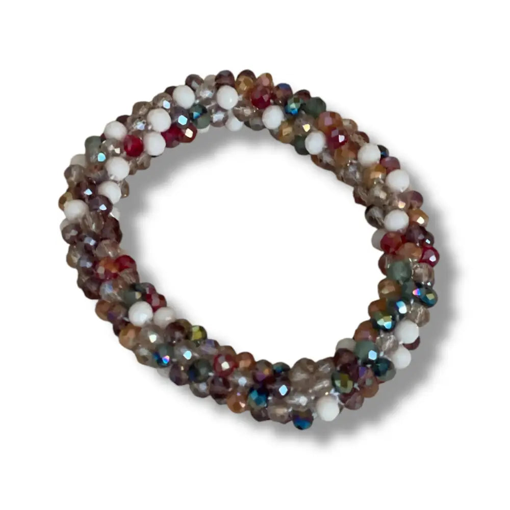 Bracelet élastique perles multicolores – Accessoire tendance 2025