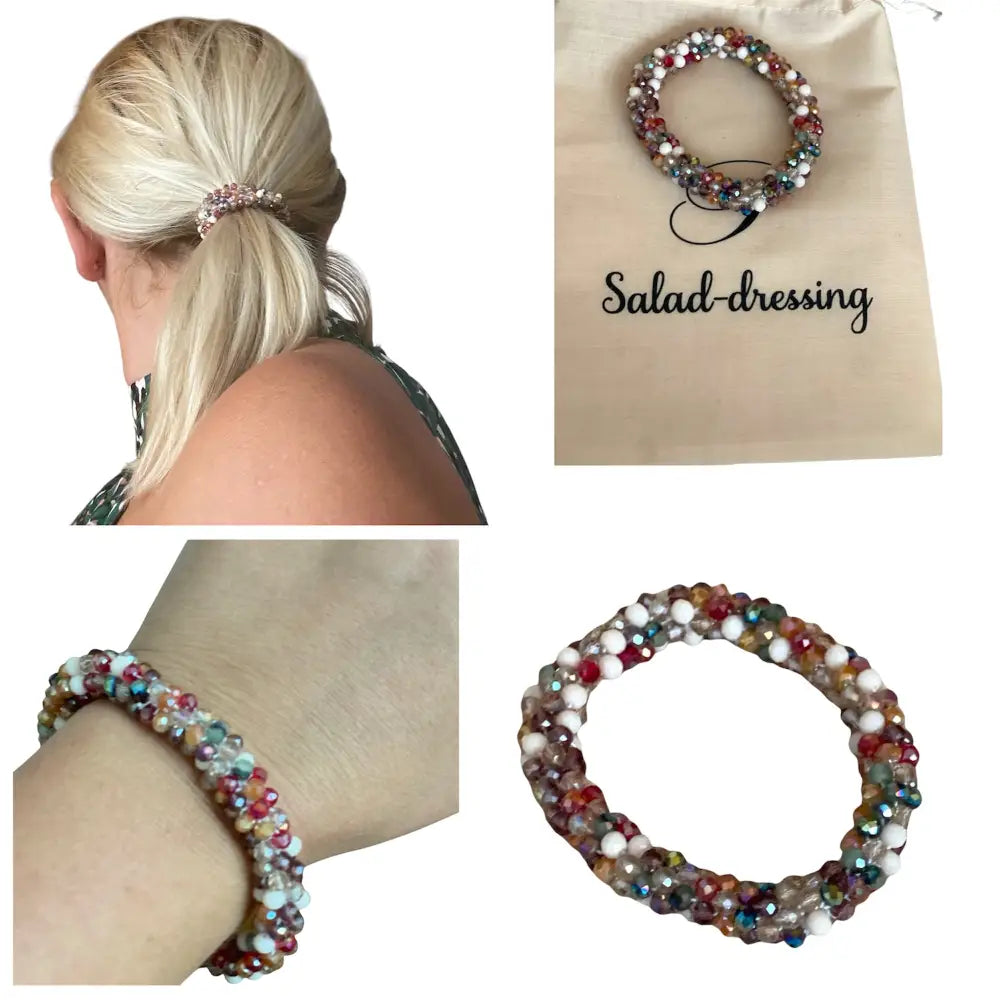 Bracelet élastique perles multicolores – Accessoire tendance 2025
