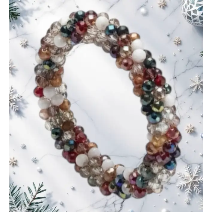 Bracelet élastique perles multicolores – Accessoire tendance 2025