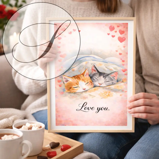 Poster Saint-Valentin à télécharger pour décoration murale