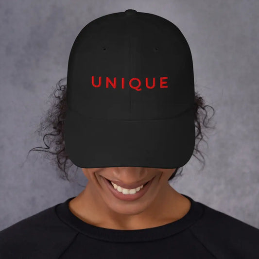 Casquette Brodée ’UNIQUE’ – Un Style Classique et Authentique - Noir - casquette