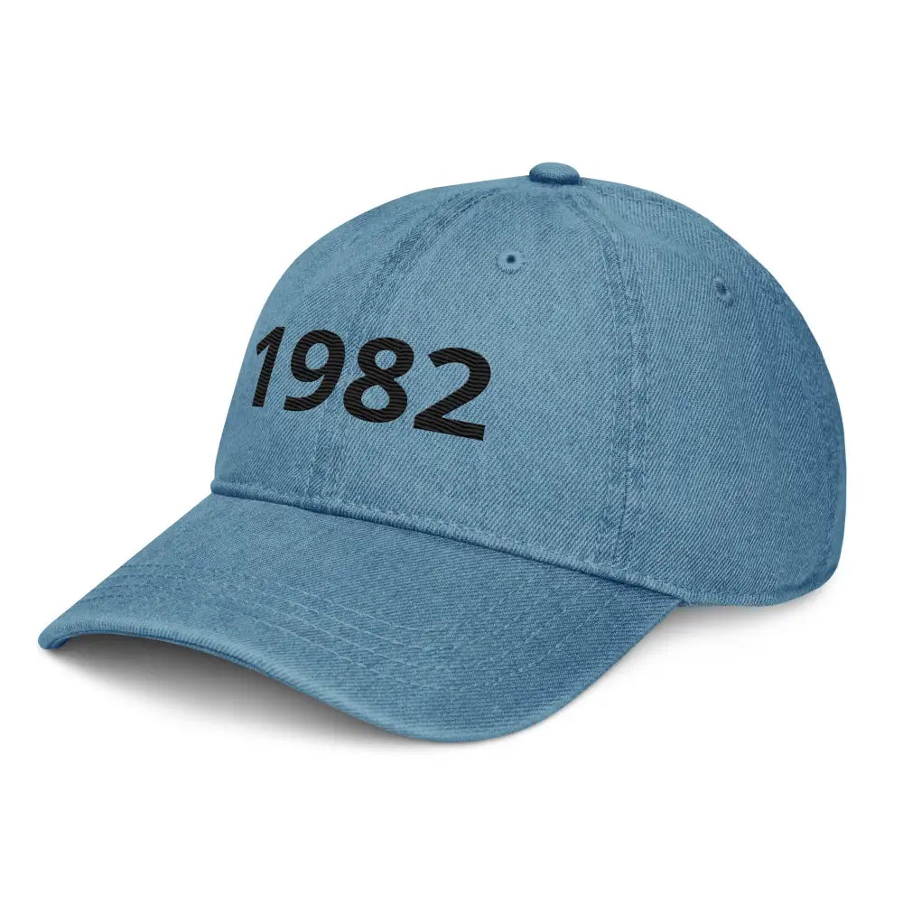 Casquette en Jean Teinté – Brodée ’1982’’ | Style Streetwear - casquette