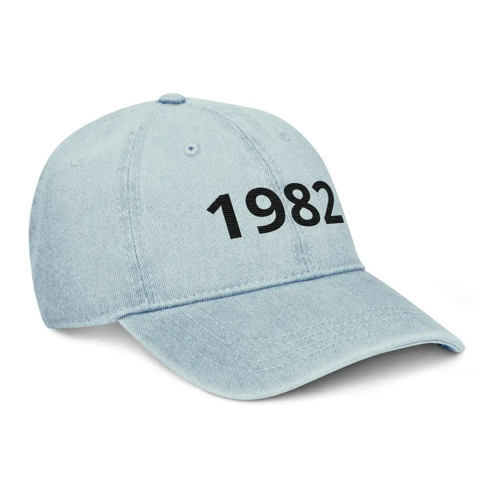 Casquette en Jean Teinté – Brodée ’1982’’ | Style Streetwear - casquette