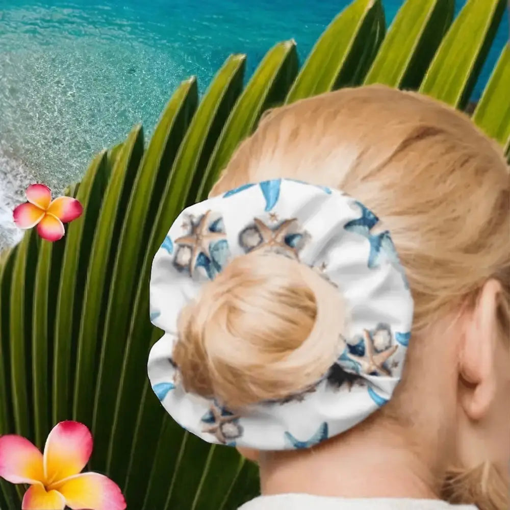 Chouchou cheveux -Elastique Recyclé Coquillage pour l’Été - Chouchous et élastiques