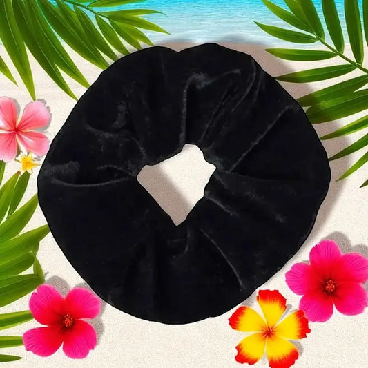 Chouchou Cheveux en Velours Noir – Élégance et Confort au Quotidien -