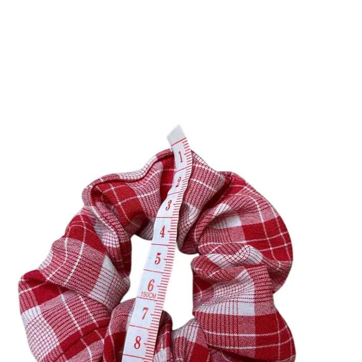 Chouchou en Coton Gaze à Carreaux – Tendance Printemps-Été - Chouchous et élastiques