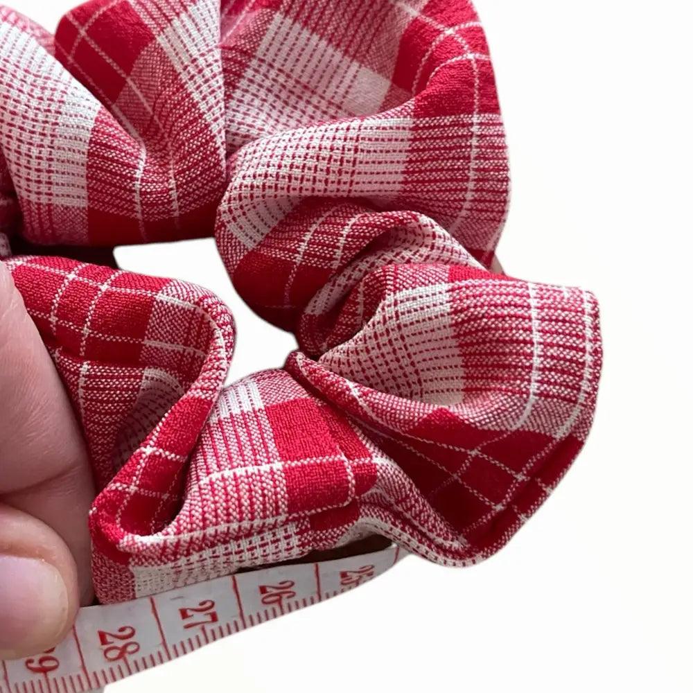 Chouchou en Coton Gaze à Carreaux – Tendance Printemps-Été - Chouchous et élastiques