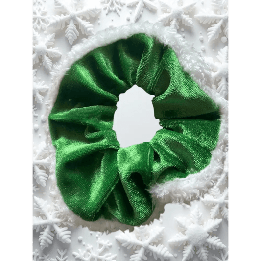 Chouchou velours vert