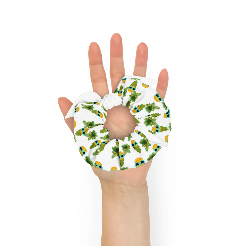 Chouchou-Foulard Recyclé Imprimé Ananas - Tendance Été