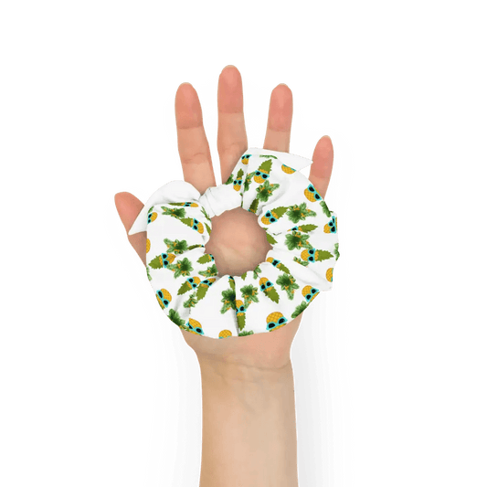 Chouchou-Foulard Recyclé Imprimé Ananas - Tendance Été