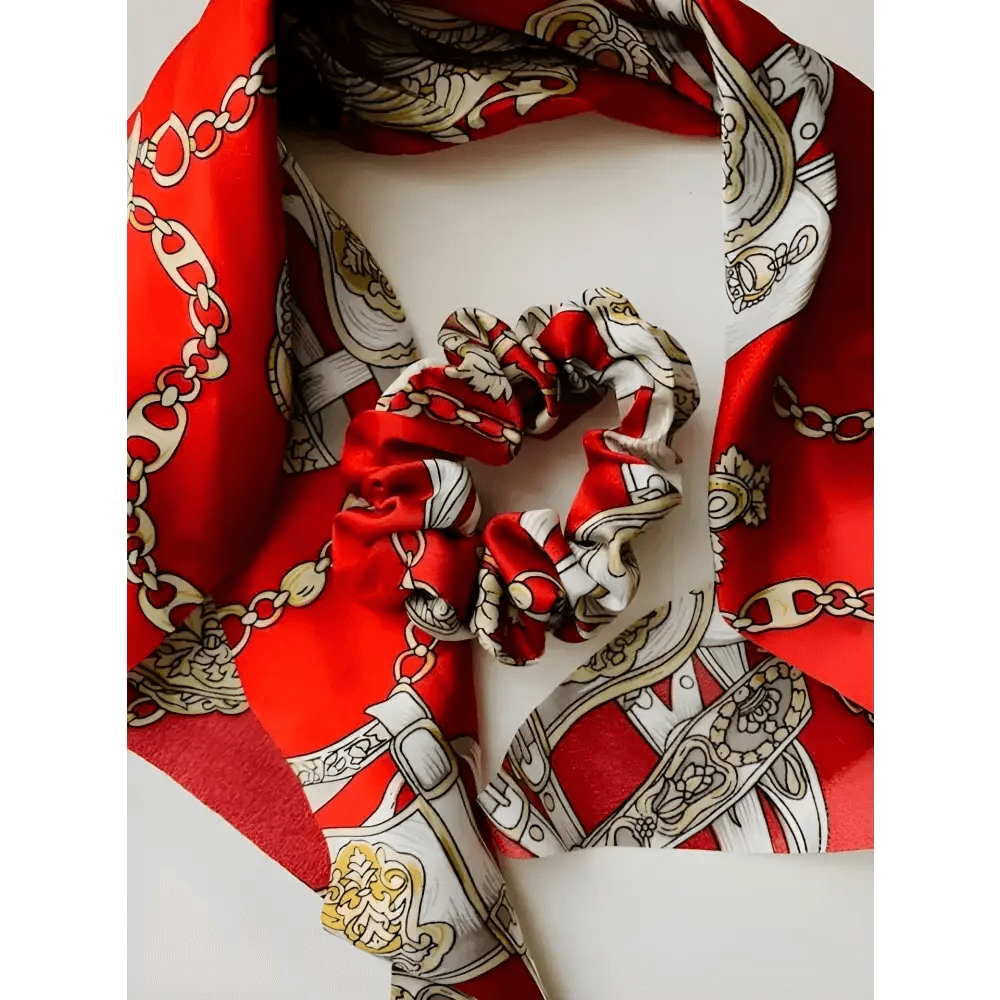 chouchou foulard rouge