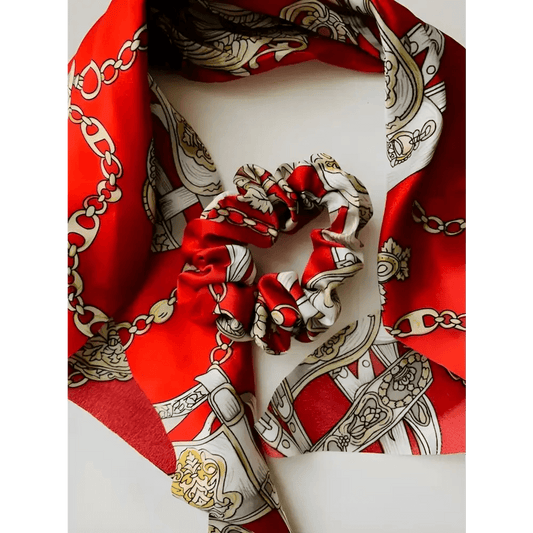chouchou foulard rouge