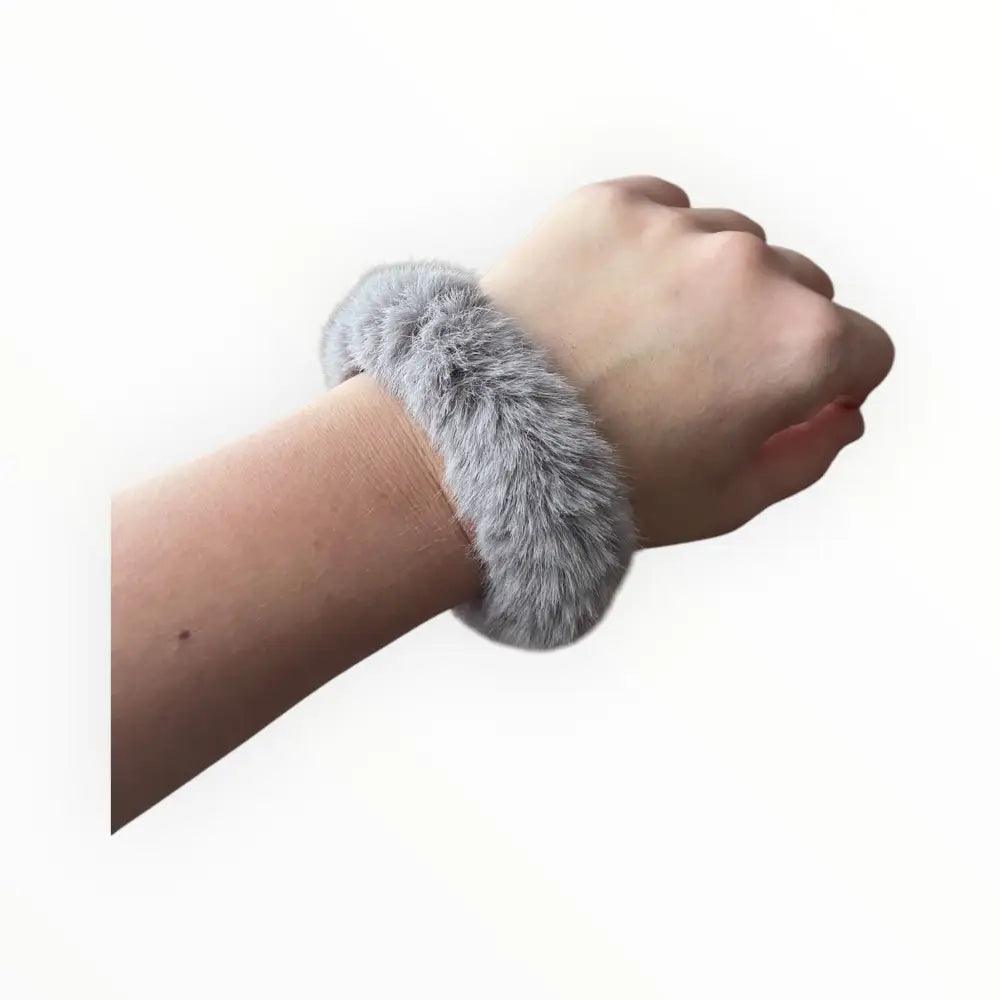 Chouchou gris pour chignon