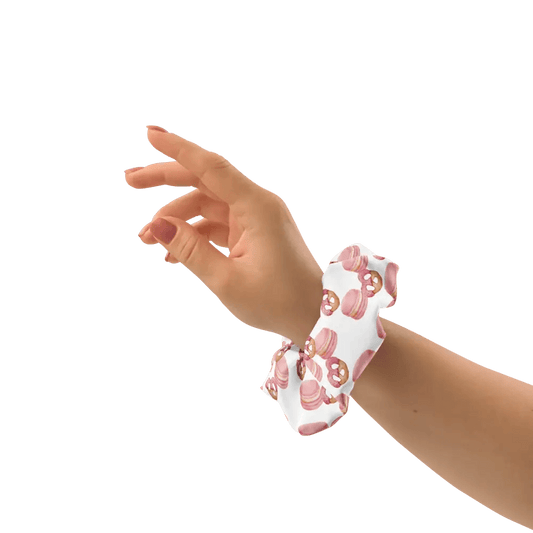 Chouchou Recyclé Imprimé Macarons