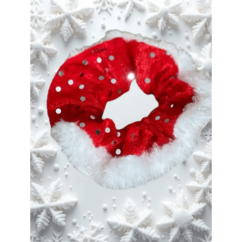 Chouchou velours rouge