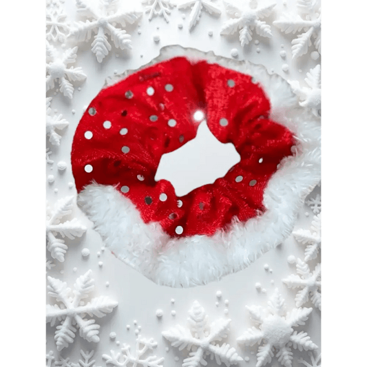 Chouchou velours rouge