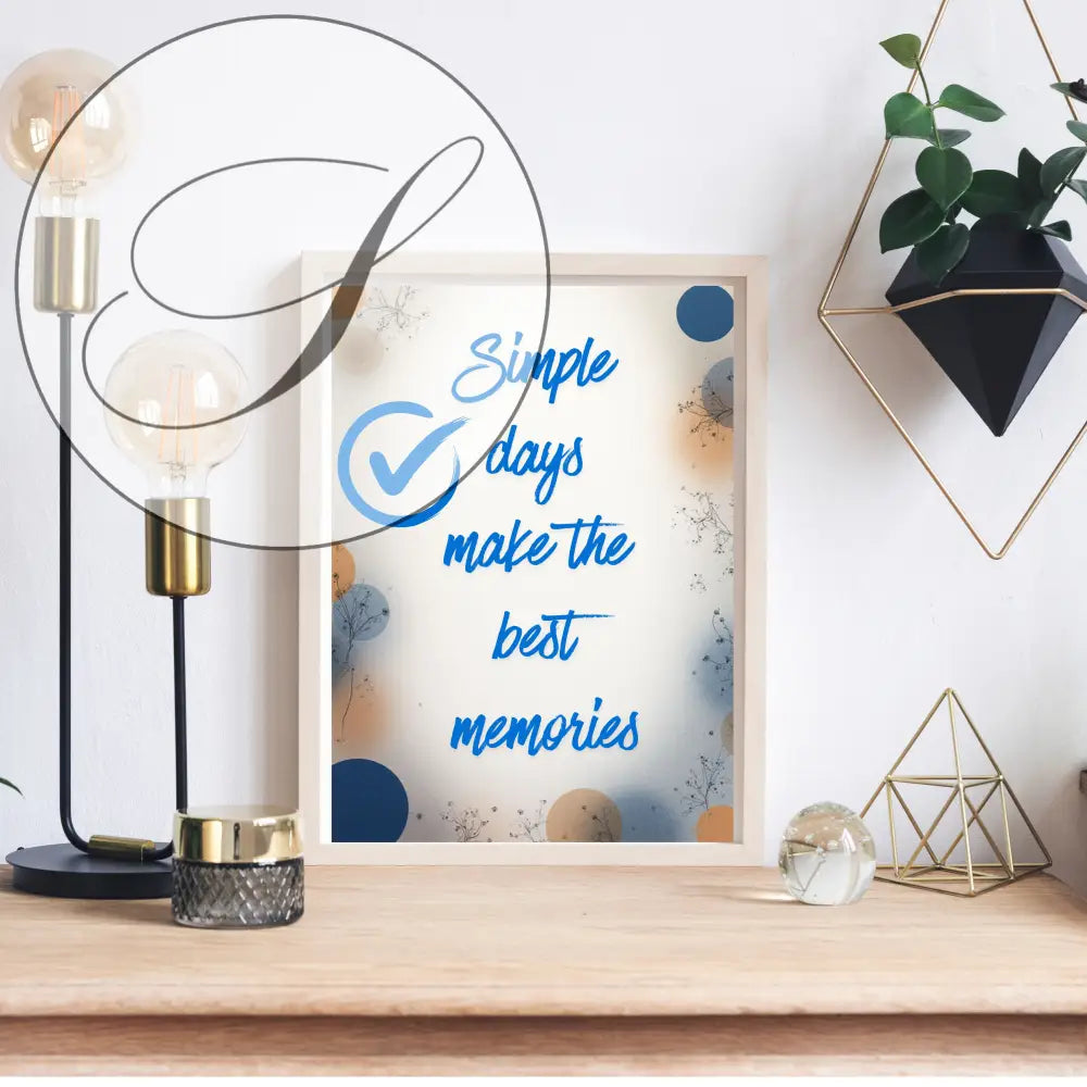 Affiche minimaliste conçue pour la décoration murale