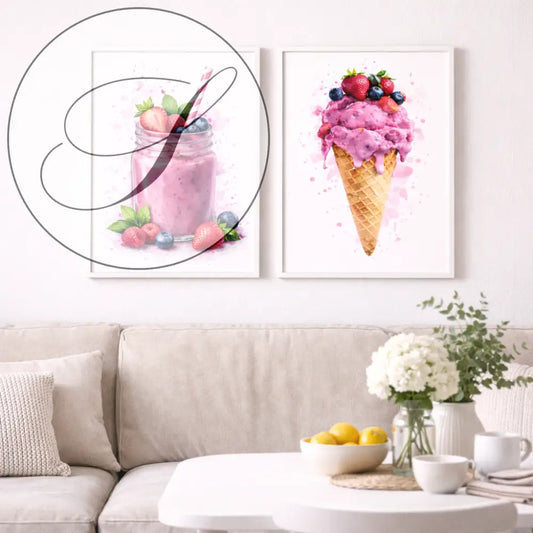 deco mur cuisine fruits rouges moderne décoration murale