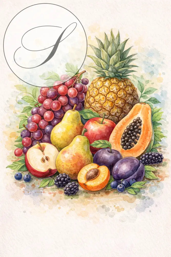 Affiche fruits pour décoration murale, Atelier Salad-Dressing Paris