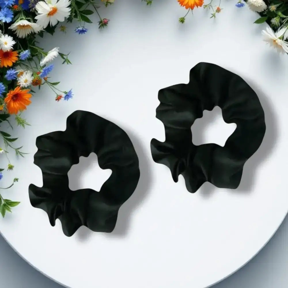 Chouchou Noir – Elastique Cheveux Doux