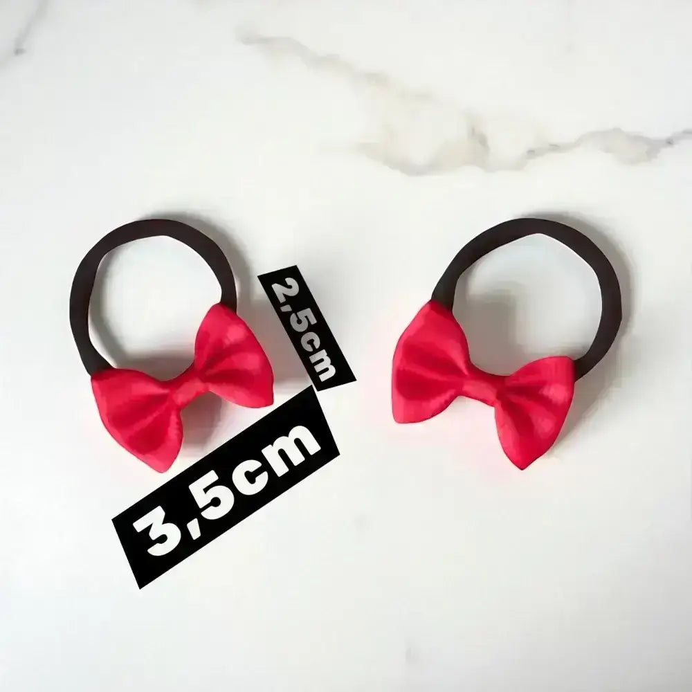 eéastique cheveux fille rose framboise
