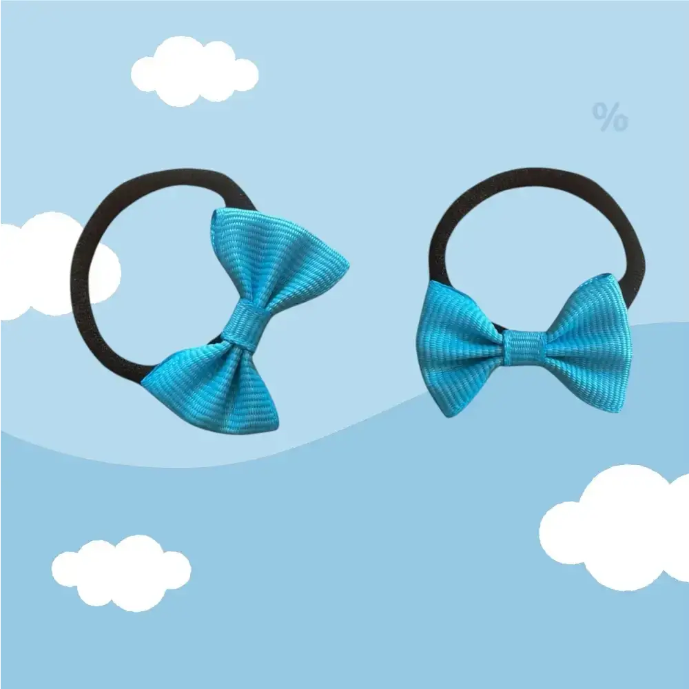 Élastiques Cheveux Fille – Nœud Papillon 2,5mm-3,5mm
