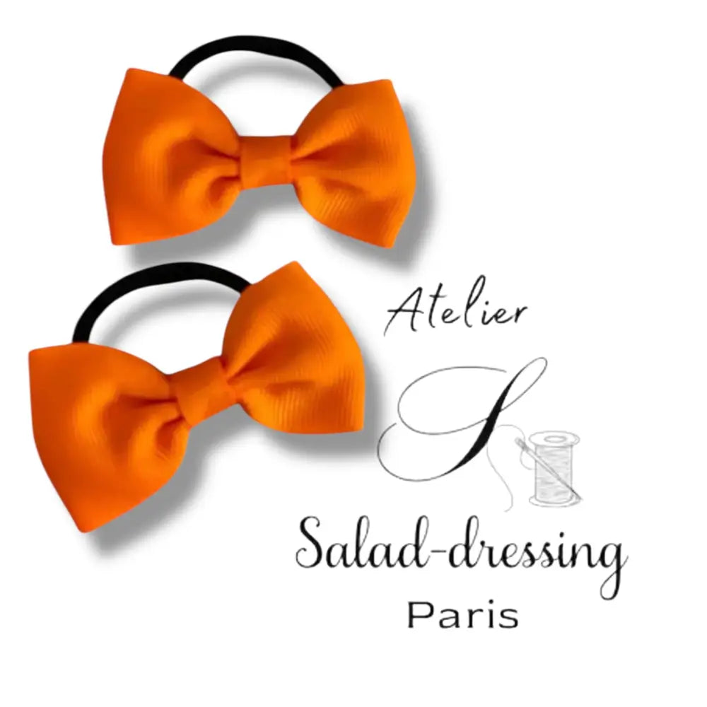Élastiques Cheveux Fille Orange – Idéal pour Coiffure Enfant - Chouchous enfants
