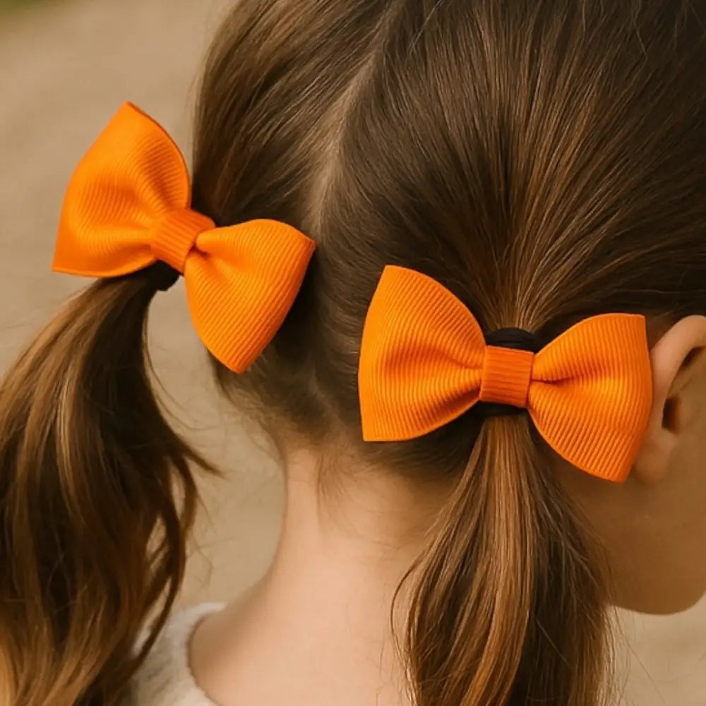 Ensemble de deux élastiques ORANGE - Chouchous enfants